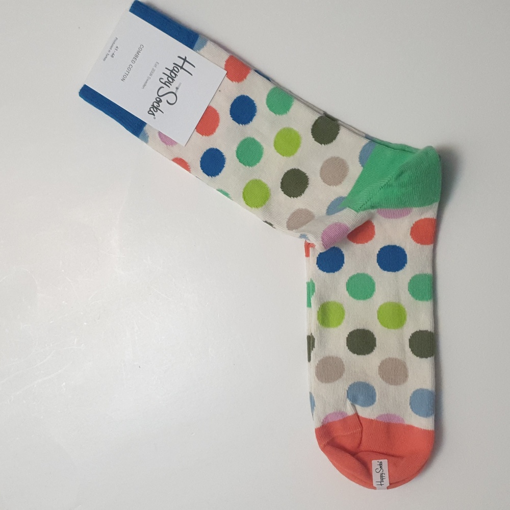 Happy Socks Men Socks EU 41-46, US 8 - 12 Brand New Combed Cotton Hard #13